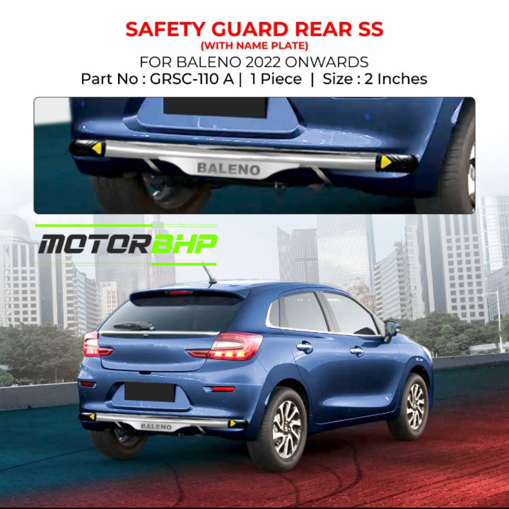 Buy Maruti Suzuki New Baleno Rear Bumper Protector Car Accessories